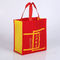 أكياس التسوق كبيرة غير المنسوجة البولي بروبلين / قابلة لإعادة الاستخدام الأحمر غير المنسوجة حقيبة المزود
