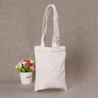 الصين حقيبة تسوق قماش قطني مطبوع ، حقيبة مخصصة من القطن بتصميم شعار أبيض الشركة